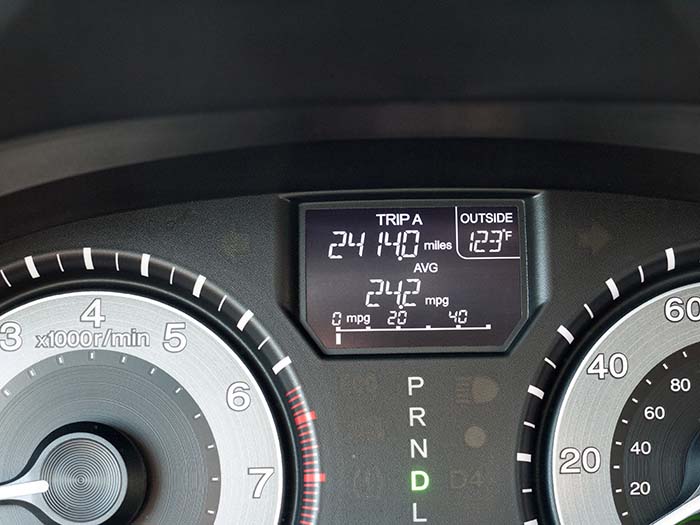 Outside temperature: 123F