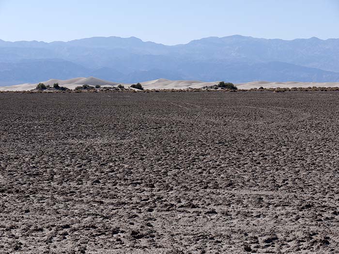 Dunes with Panamint mountains in the distance