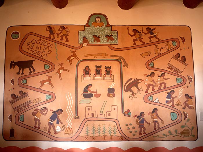 A mural by Fred Kabotie