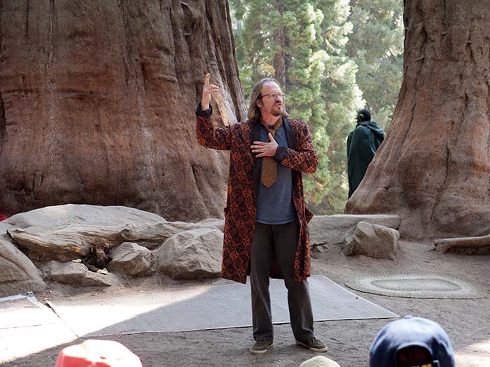 A performance at the park