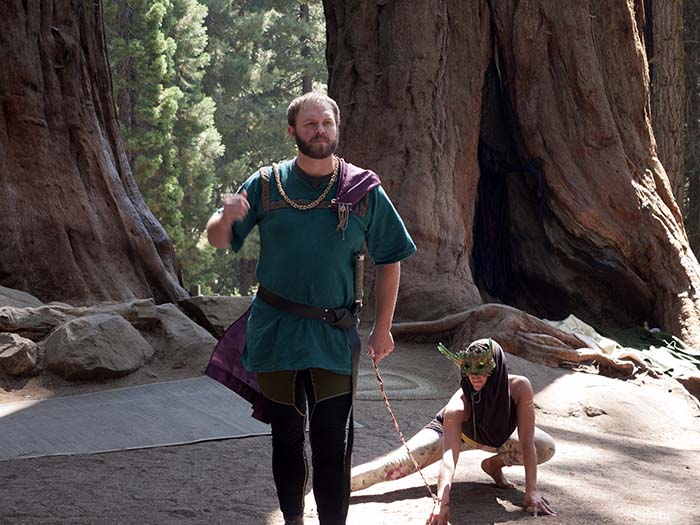 A performance at the park