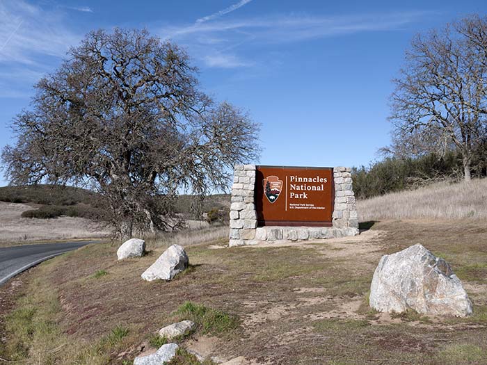 Entering Pinnacles National Park